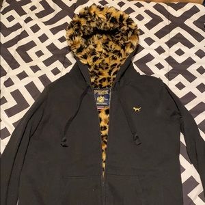 Thick PINK Leopard Sweater